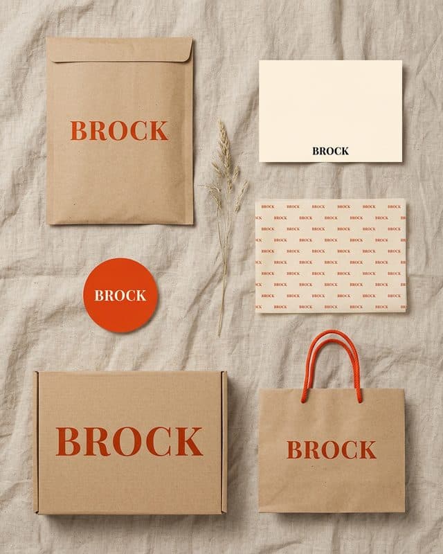 Упаковка бренда BROCK — настроение «Терракота»