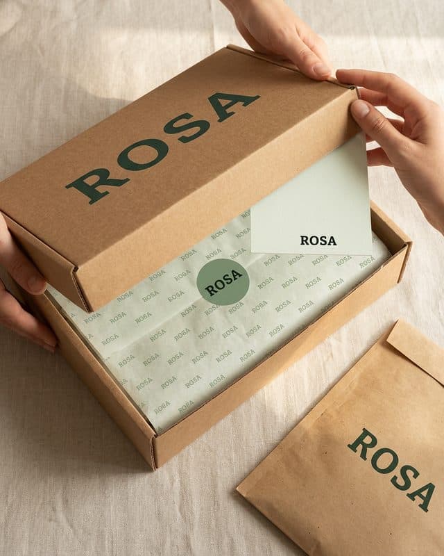 Упаковка бренда ROSA — настроение «Мята»