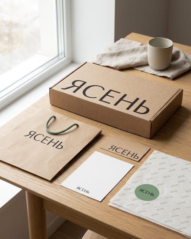 Упаковка бренда ЯСЕНЬ — настроение «Берёза»